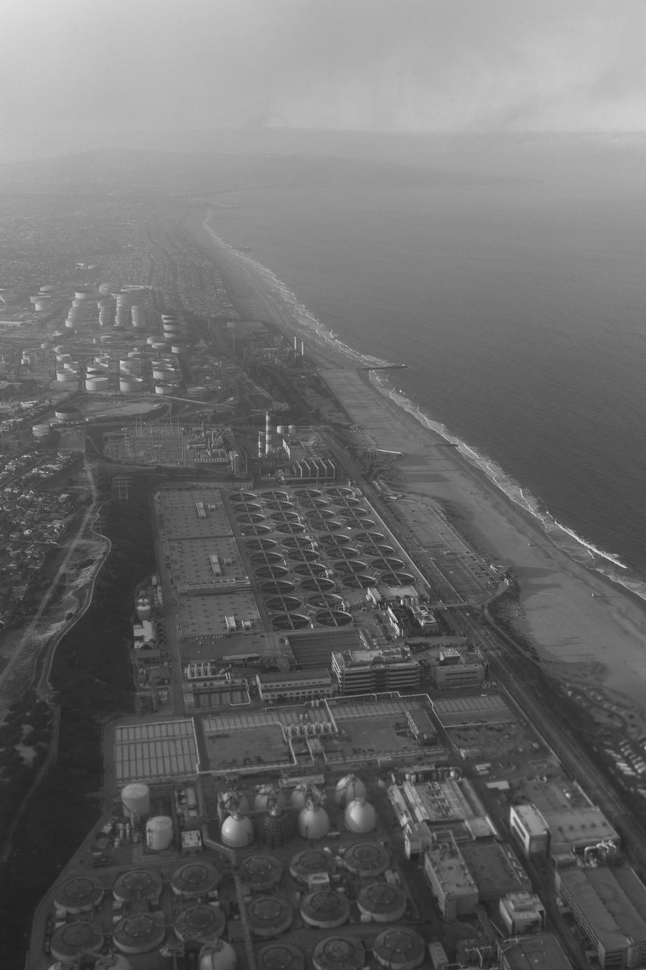 Aerial view of the Steelport lands and shoreline